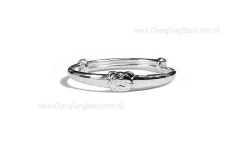 4mm亮面外弧 & 卡通老虎仔(調節式)孩童手環