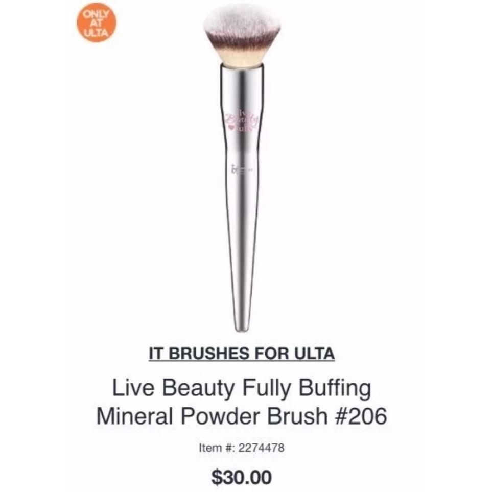 現貨❤*IT Live Beauty Fully 206各大品牌與歐美達人推薦的好刷