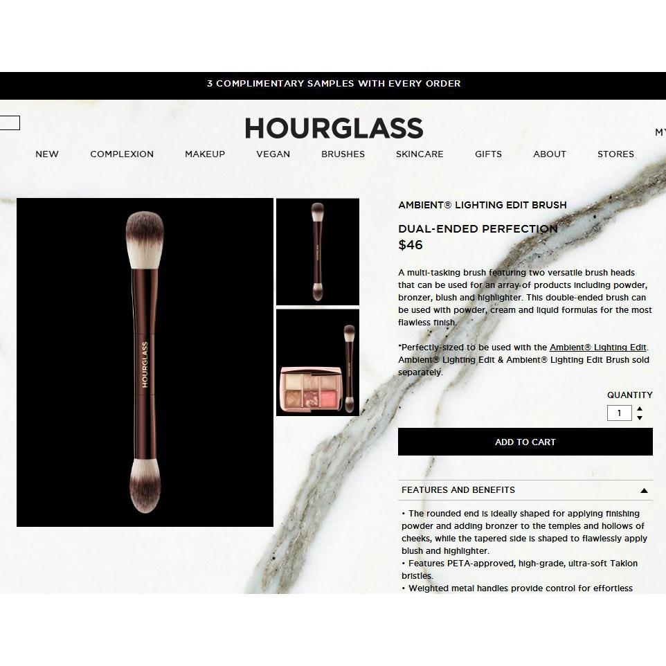 Hourglas's🍒定妝、修容、打亮、輪廓、腮紅刷🍒一隻多用雙頭刷 AMBIENT®LIGHTING