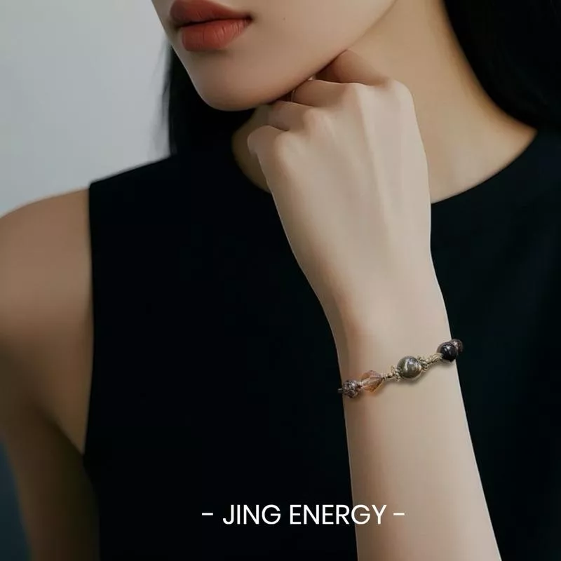 謎團｜金運石｜職場必備神器｜黑銅鈦 |招財手鍊｜轉運手鍊｜設計款水晶｜招財水晶手鍊｜綠鋰雲母｜水晶手鍊