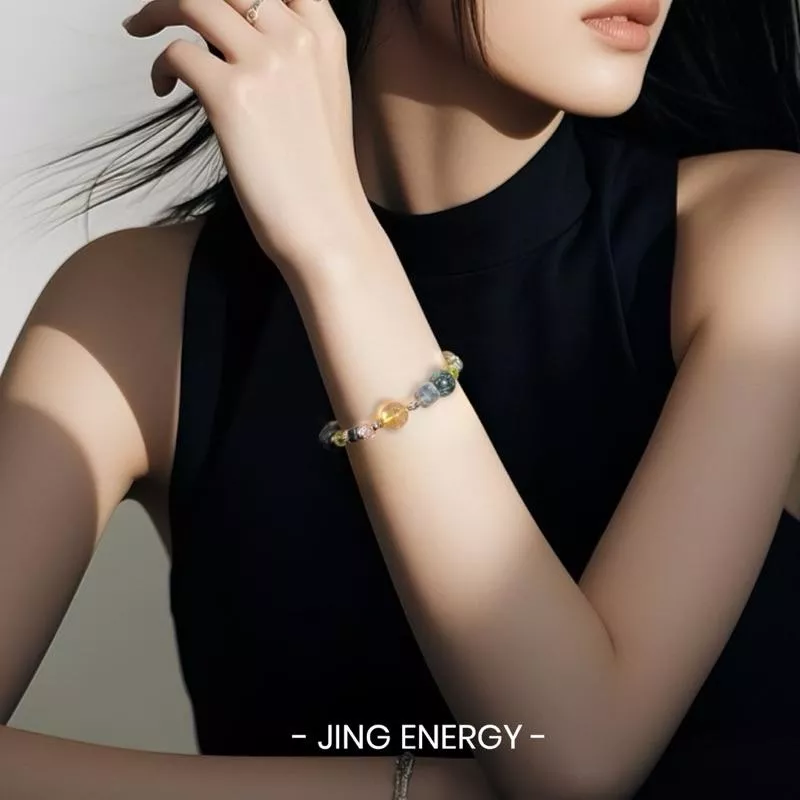 曙光｜綠龍晶｜招正財｜招偏財 | 老闆創業者公務員必戴｜轉運手鍊｜設計款水晶｜招財水晶手鍊｜金髮晶｜祖母晶｜水晶手鍊