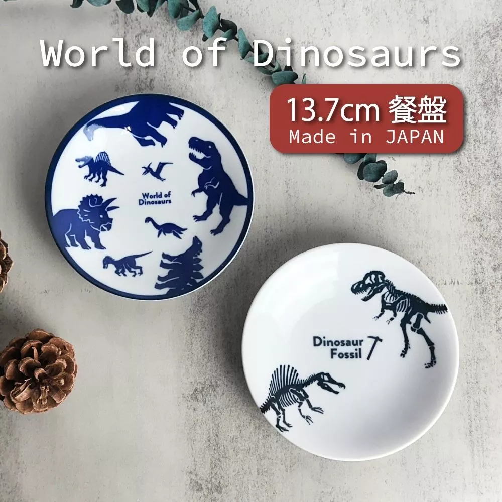 嚴選 〔 品常生活 〕 田中箸店 美濃燒餐盤 日本製 恐龍系列 恐龍世界 恐龍化石 餐盤 陶瓷餐盤 侏儸紀
