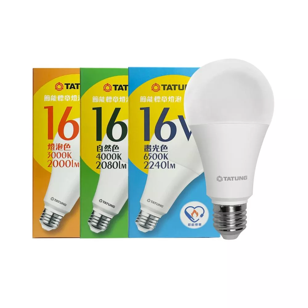 大同 TATUNG LED燈泡 16W E27 全電壓 LED 節能標章 球泡燈