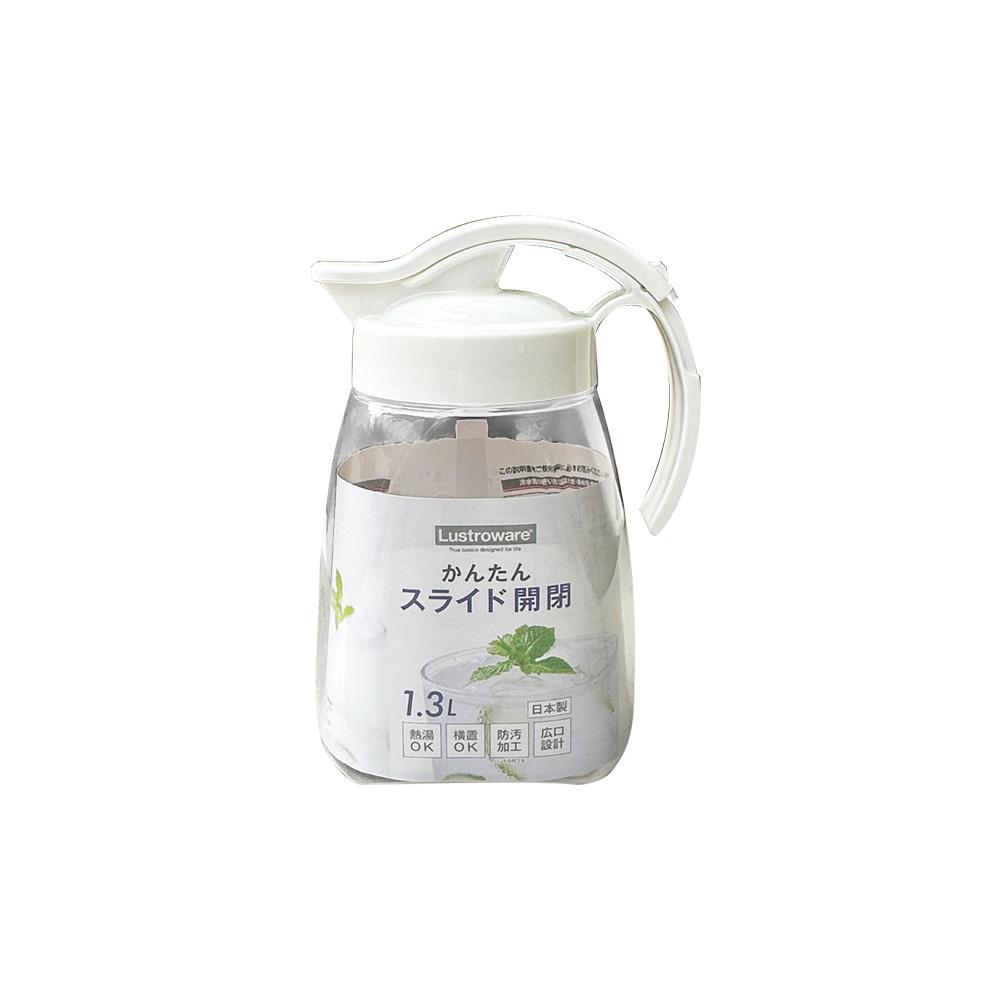 冷水壺 〔 品常生活 〕 日本製 1.3L Lustroware 岩崎工業 可橫放 耐熱水壺 防漏水壺