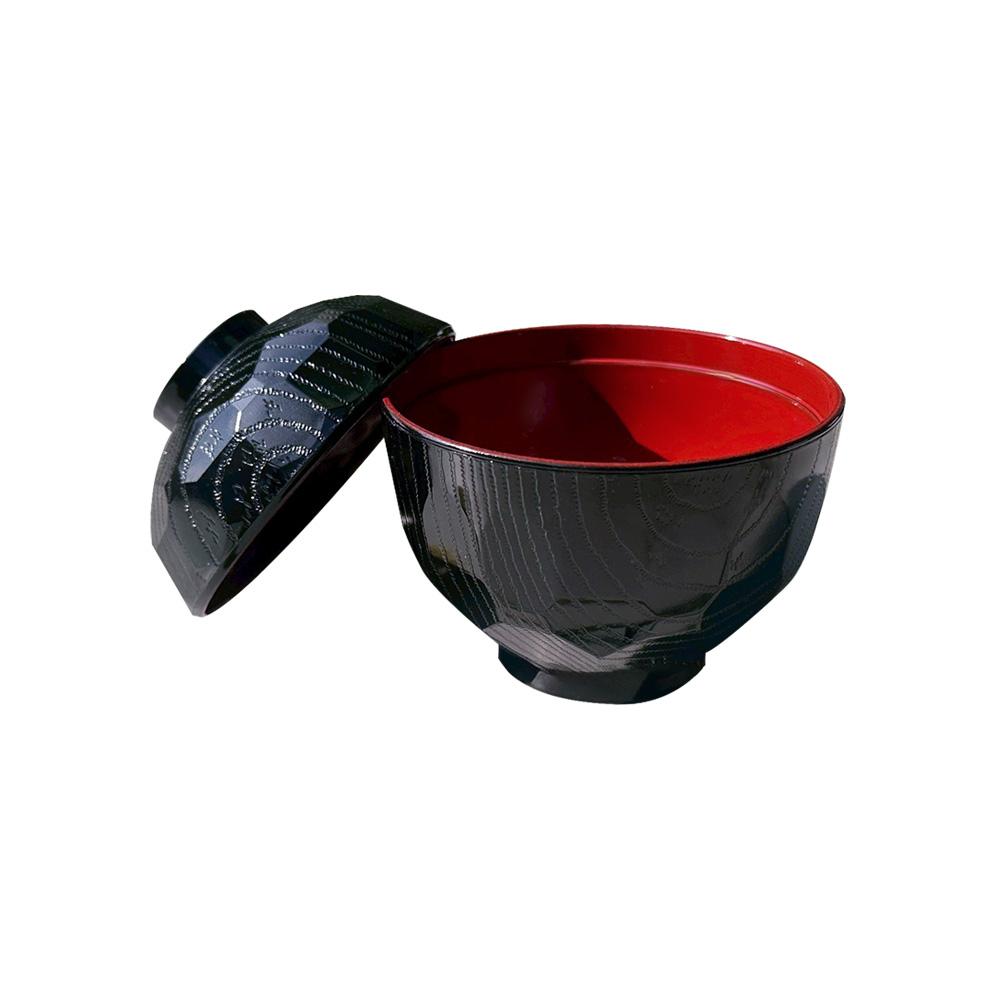 日式味噌湯碗 〔 品常生活 〕 龜甲 日本製 田中箸店 湯碗 200ml 漆碗 耐熱 可微波